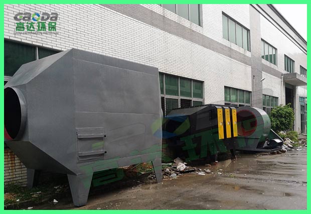 工業(yè)城家具的廢氣處理設備現場位置擺放
